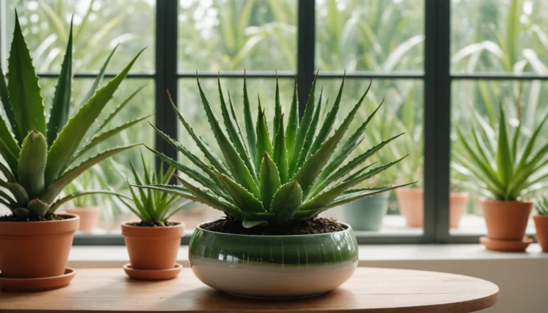 aloe vera en fleurs