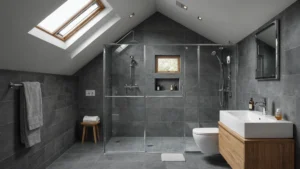 dusche dachschräge kleines bad