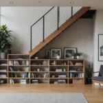 garderobe unter offener treppe